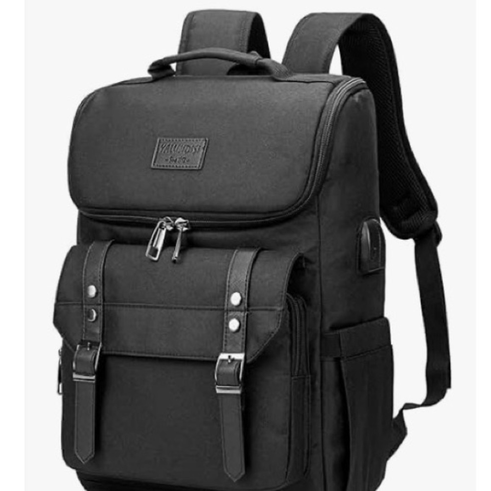 Luxe Charcoal Backpack for Men